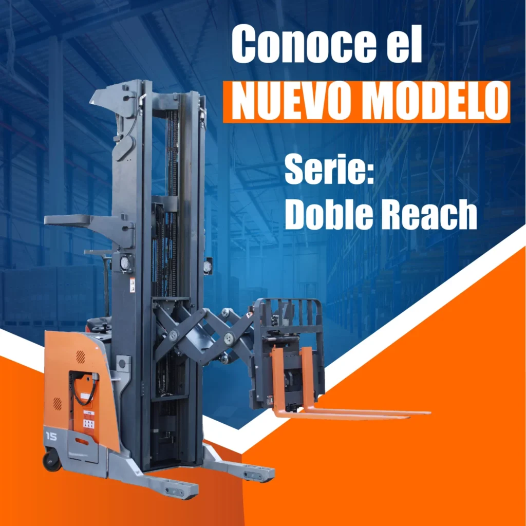 apilador electrico doble reach