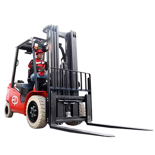 montacargas de litio rojo llantas blanca no manchable