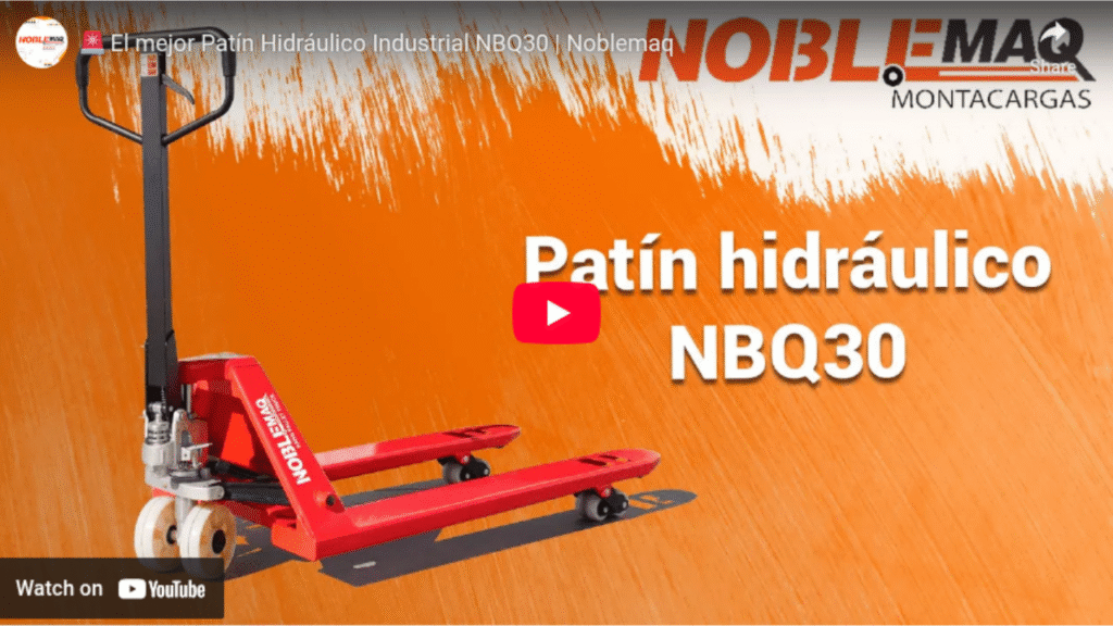 VIDEO EL MEJOR PATIN HIDRAULICO INDUSTRIAL NBQ30