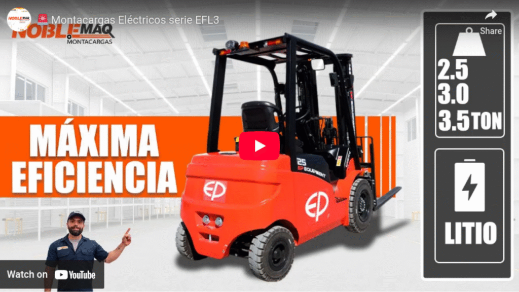 VIDEO MONTACARGAS DE LITIO EFL303