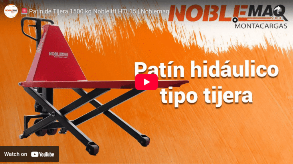 VIDEO PATIN HIDRAULICO INDUSTRIAL TIPO TIJERA