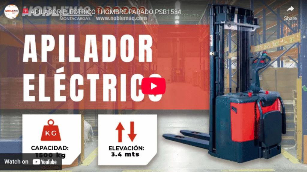 VIDEO APILADOR ELECTRICO HOMBRE PARADO