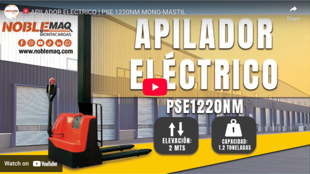 VIDEO APILADOR ELECTRICO MONO MASTIL